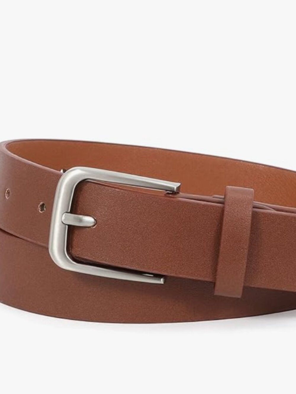 Dark Brown Women's Casual Leather Belt